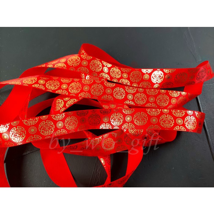 

Pita Imlek / Sincia / Chinese New Year ; Lebar 2.5 cm; Motif Bulat