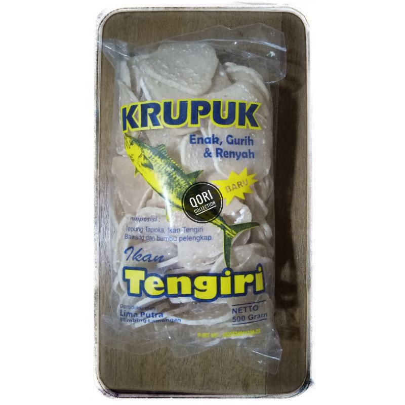 

krupuk ikan tengiri enak gurih dan renyaahhh,, kemasan 500gr