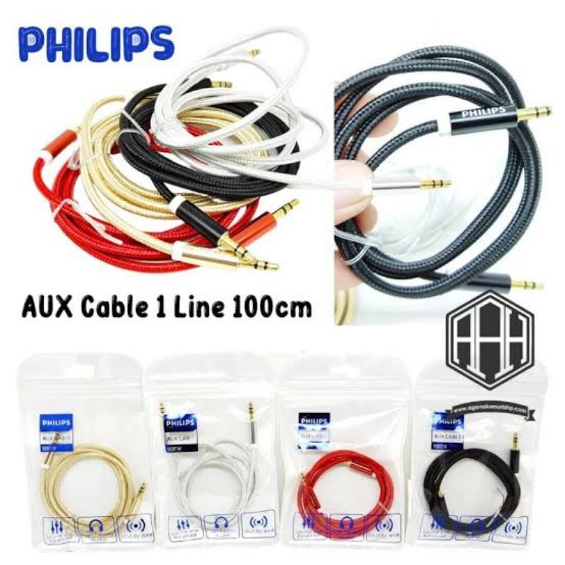 Kabel Aux Audio 1in1 Jack 3.5mm mobil speaker