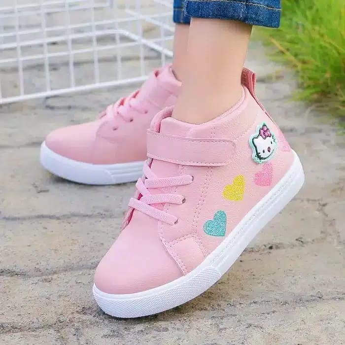 YASMINALSHOP11- Sepatu sneakers boot anak 4 love Kitty