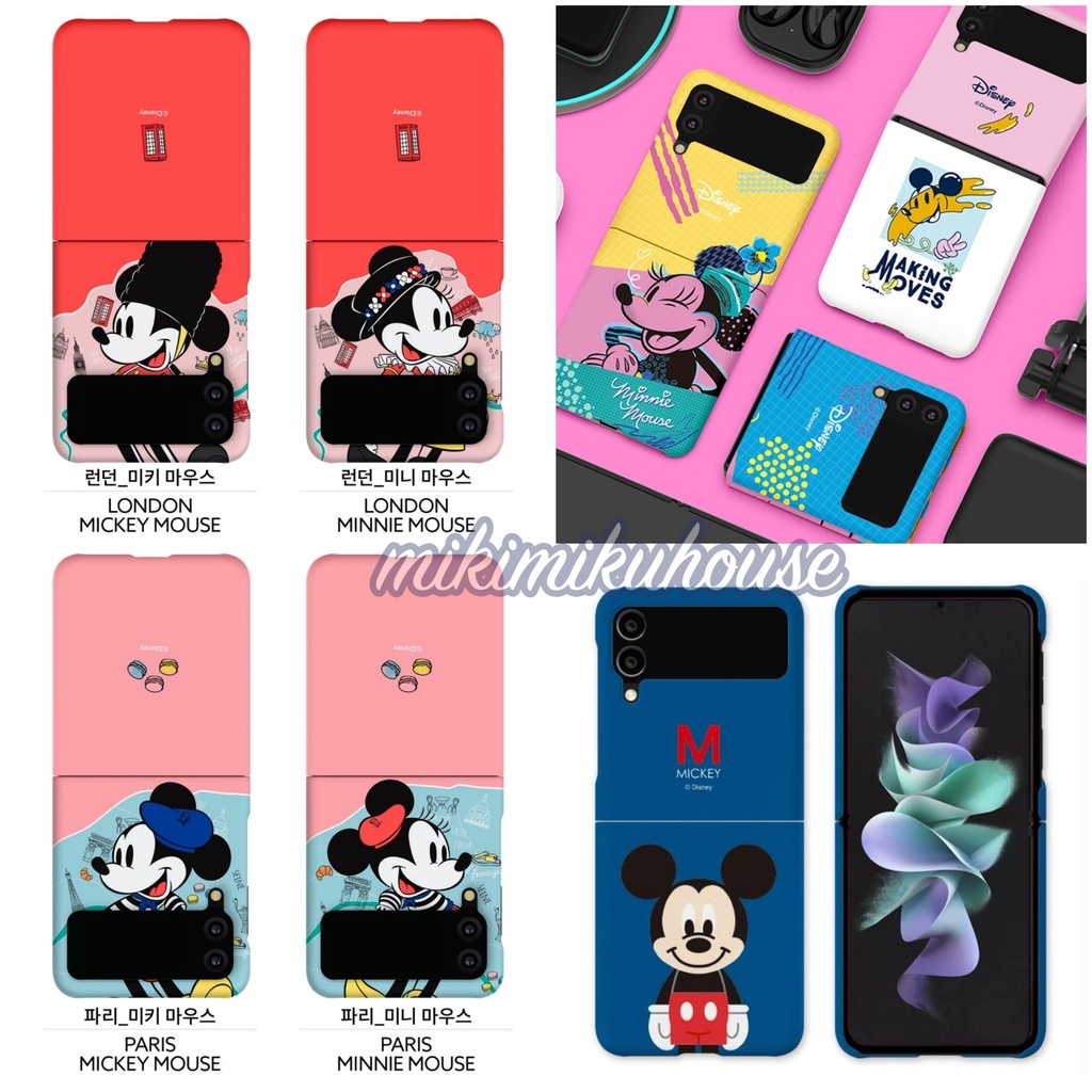 KOREA OFFICIAL Z FLIP 3 CASE MICKEY DISNEY KOREA CASING FRIENDS GALAXY LINE SAMSUNG KAKAO FLIP3 ZFLI