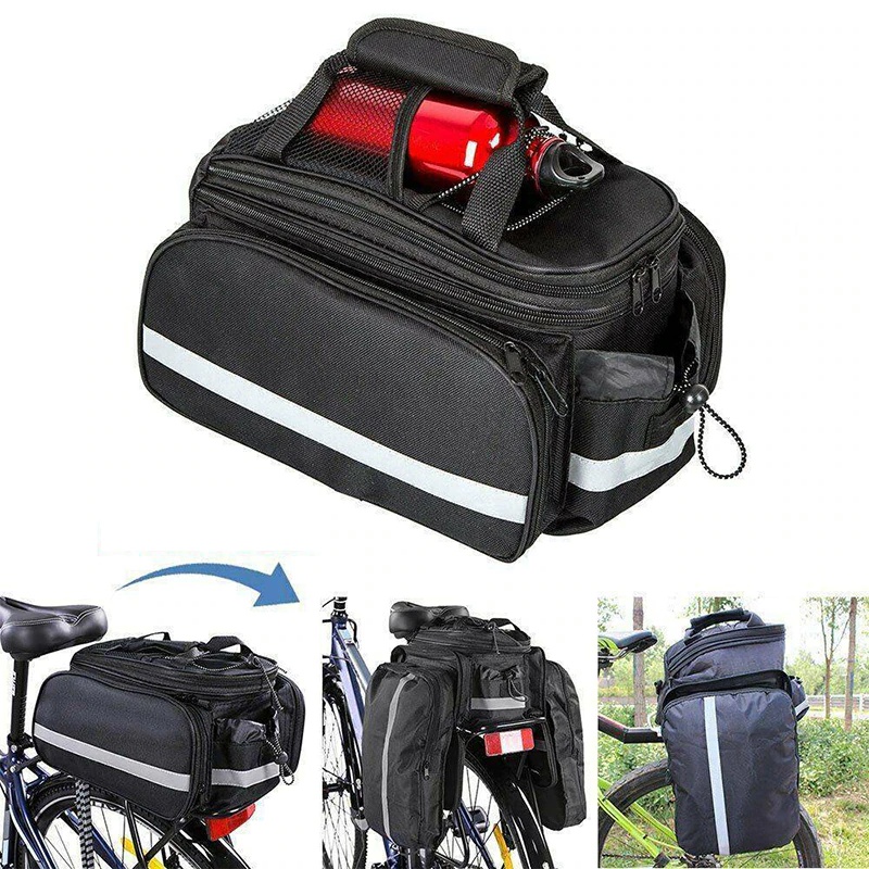 YGRETTE - Roswheel Tas PANNIER Sepeda Bicycle Rear Carrier Bag 600D Polyester 8L TOURING COMMUTING COMMUTER TAS BELAKANG