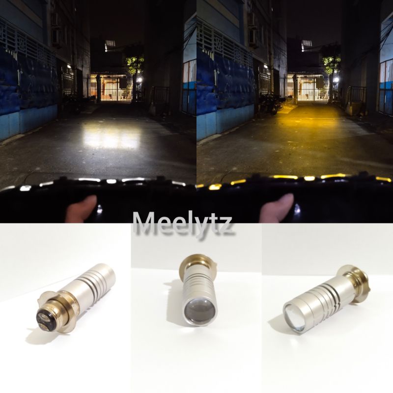 Lampu utama H6 projector AC DC high low jauh dekat type laser untuk bebek dan matic