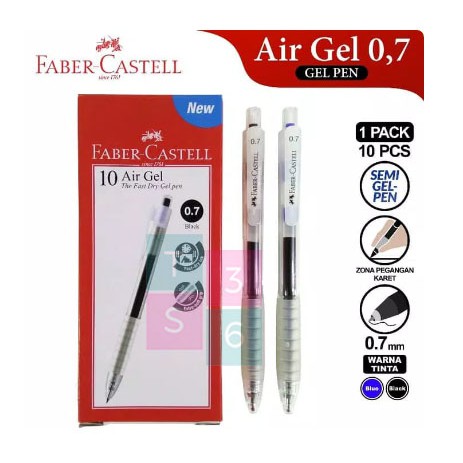 

Faber Castell Pulpen Air Gel Ballpen Ballpoint Pen Pena 0.7 Hitam