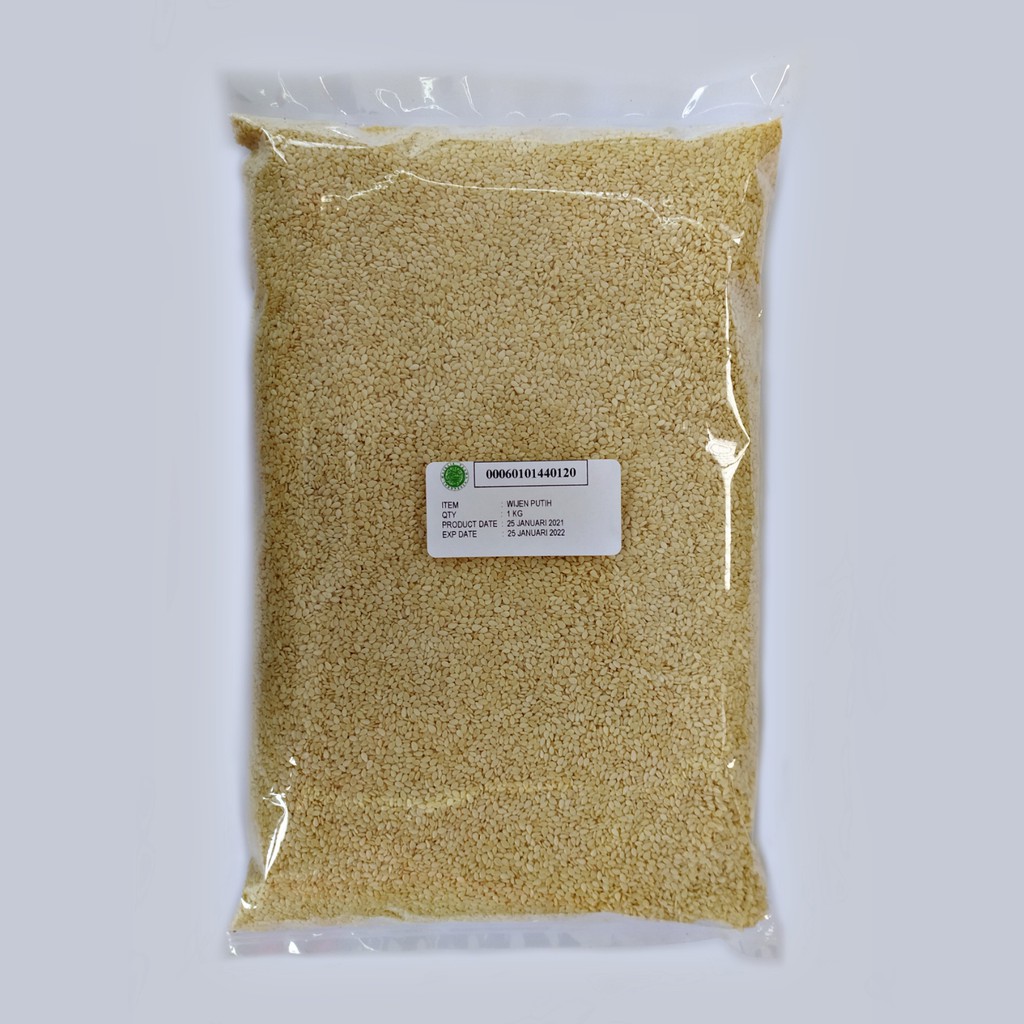 

Wijen Putih 1kg/White Sesame 1Kg Pure