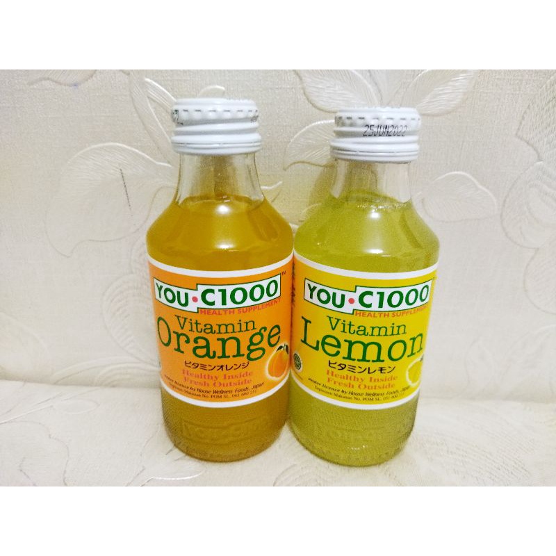 

YOU C 1000 VITAMIN ORANGE BOTOL / YOU C 1000 VITAMIN LEMON / VITAMIN C 1000 MG / IMUNITAS