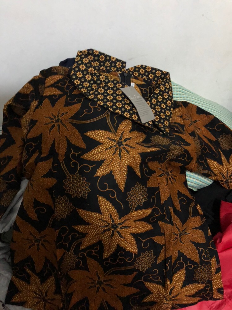 Batik Wanita Blouse Atasan Kerah Besar  S-m-l-xl-xxl-3l-4l-5l