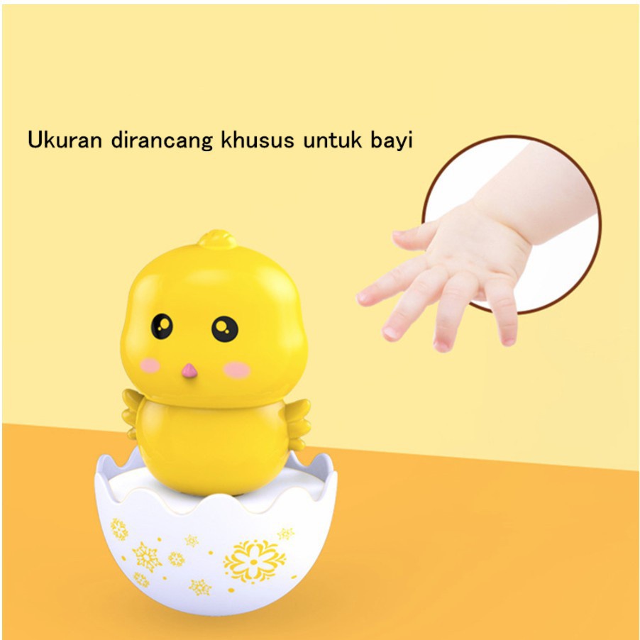 Mainan Tumbler Anak - Mainan Boneka Tumbler Bentuk Animals Untuk Bayi Laki-Laki Dan Perempuan