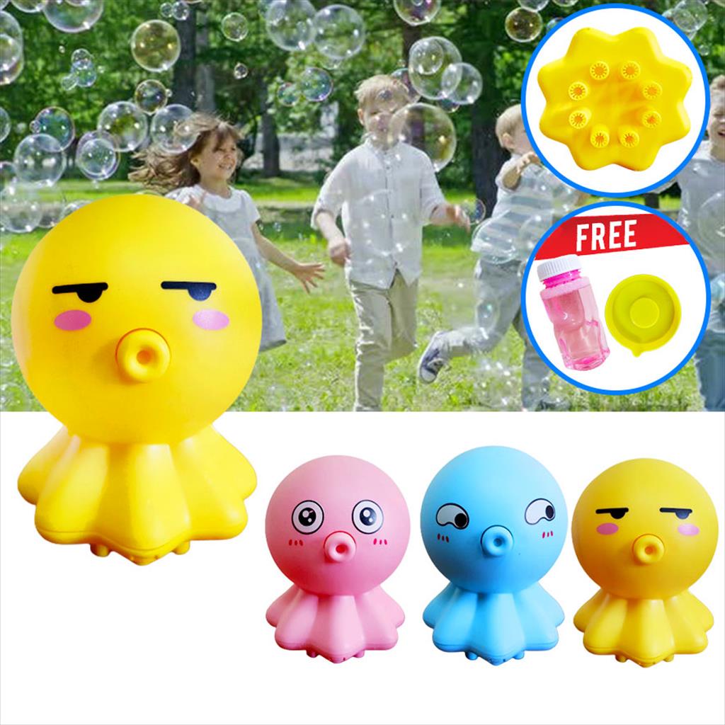 Mainan Bubble Tembak/Mainan  Bubble Gun Gurita/Bubble Machine Gurita