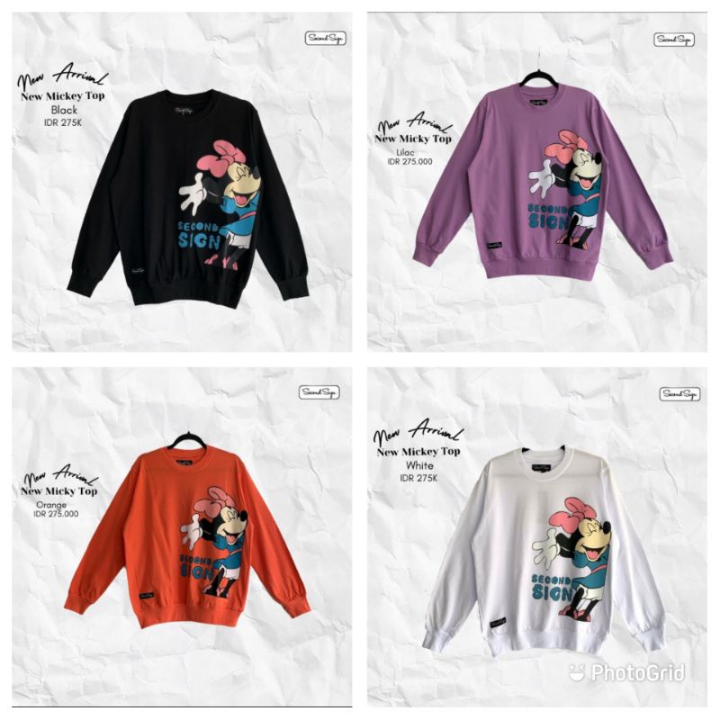 New Mickey Top Second Sign Original