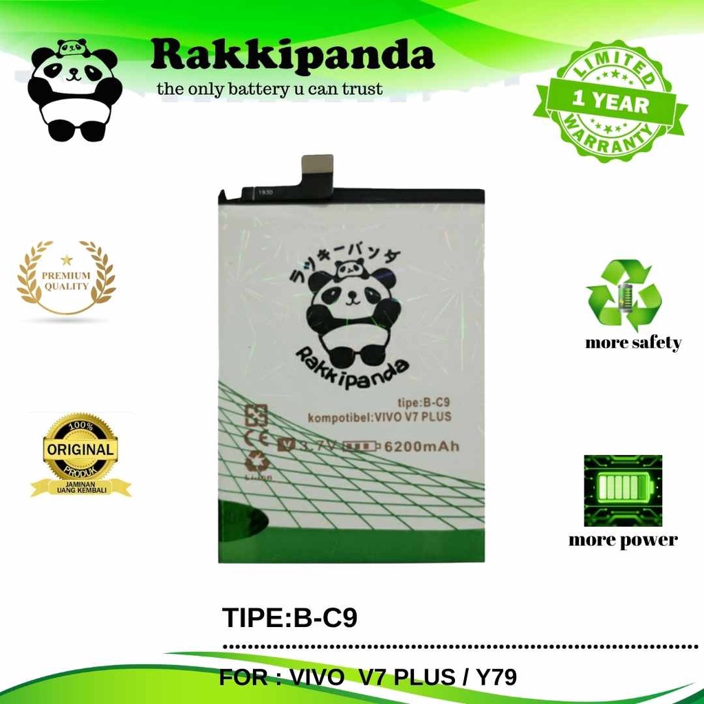 R/K- RakkiPanda - B-C9 BC9 B C9 Vivo V7 Plus / Vivo Y79 Batre Batrai Baterai