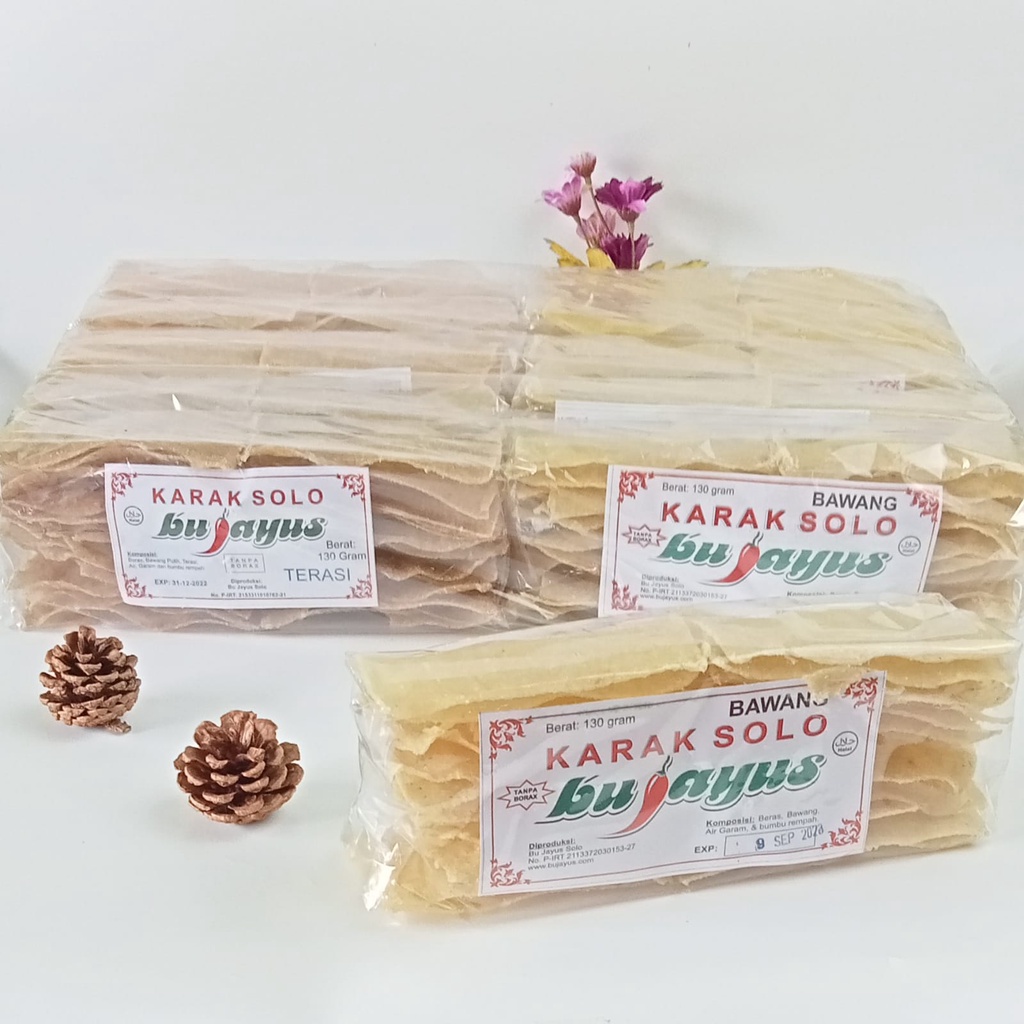 

Kerupuk Karak Solo Bu Jayus Rasa Campur 1 Pak