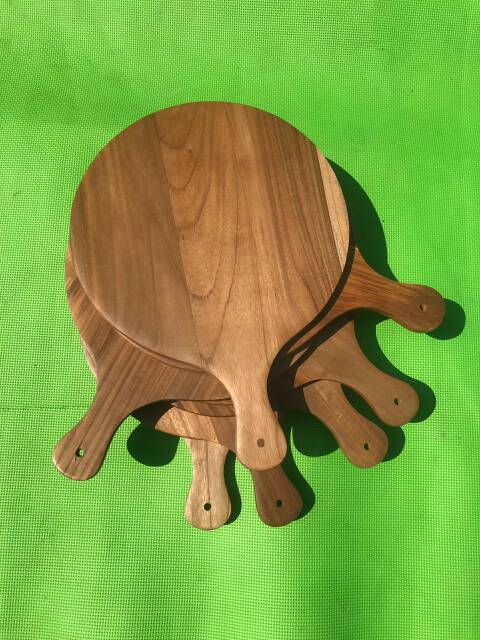 Talenan Kayu PIZZA JATI 30CM / Wooden Cutting Board PIZZA JATI 30CM