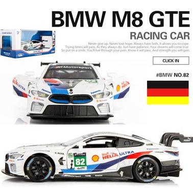 1:32 BMW M8 GTE Racing Diecast Mobil Balap Miniatur Premium Quality