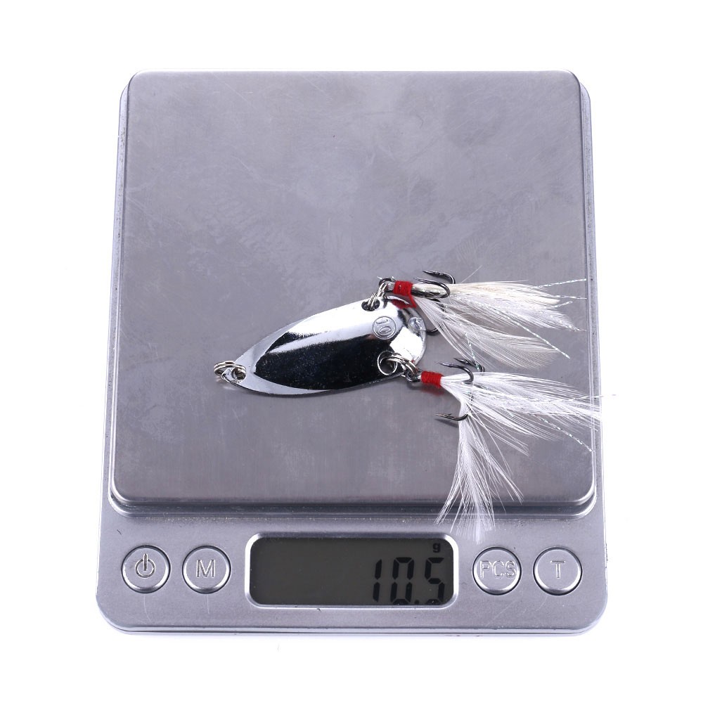 1 Pc Umpan Pancing Hard Bait Bentuk Sendok Spinner Bahan Logam Berat 10.4g