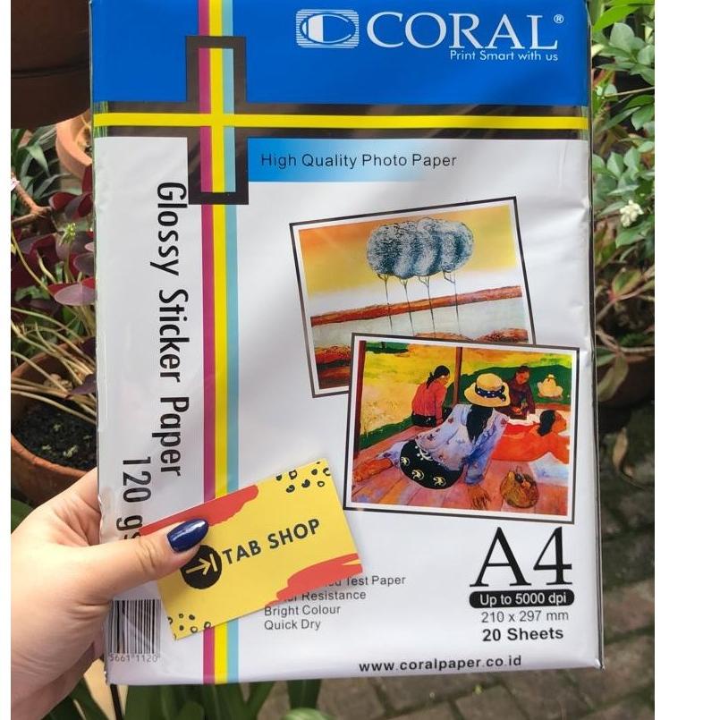 

Penjualan Pilihan CORAL GLOSSY STICKER A4 120 GSM 20 LEMBAR
