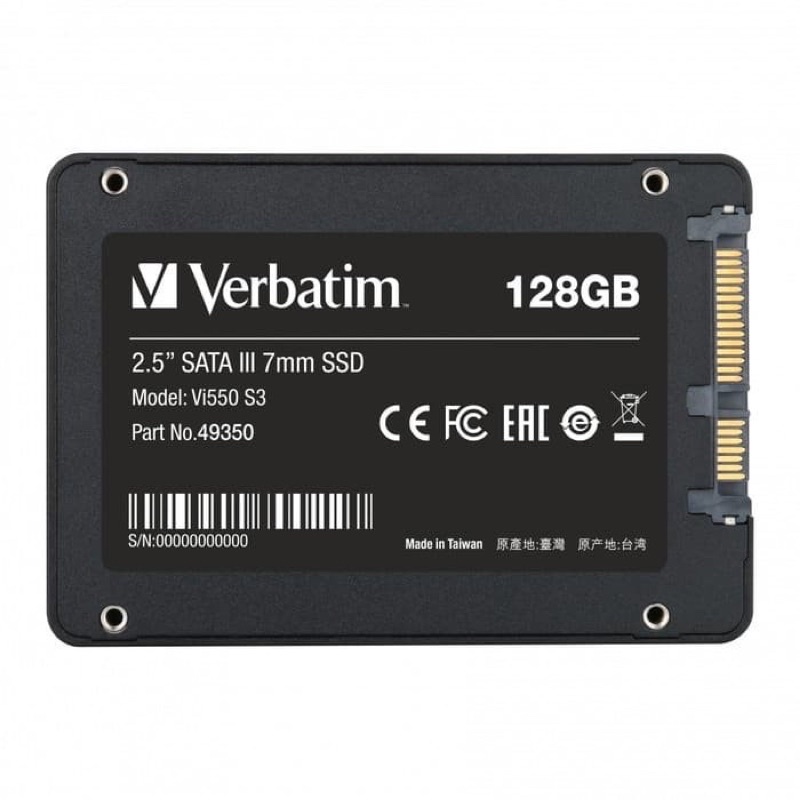 VI550 SSD Verbatim SC128GB Vi550 S3 SATA III 2.5 Inch Ori