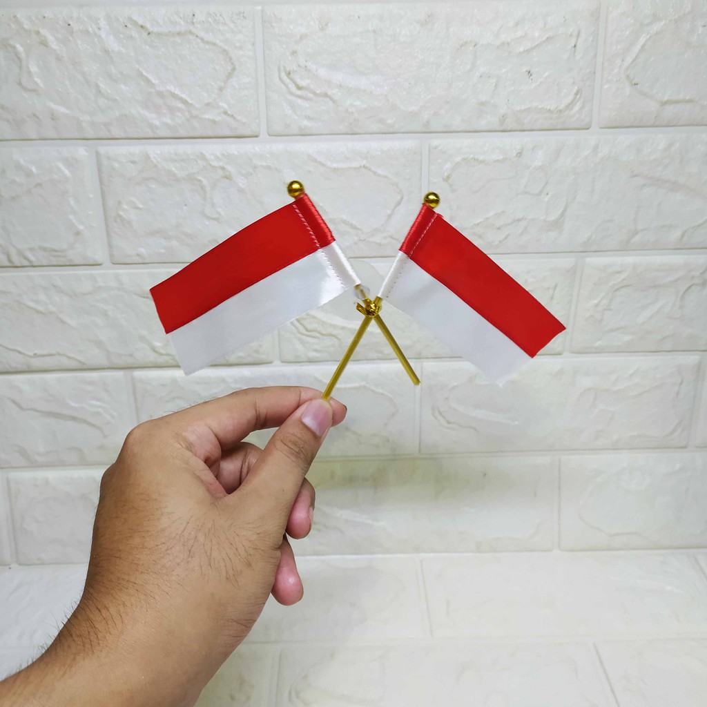 Bendera Merah Putih - Tempelan Kaca Mobil