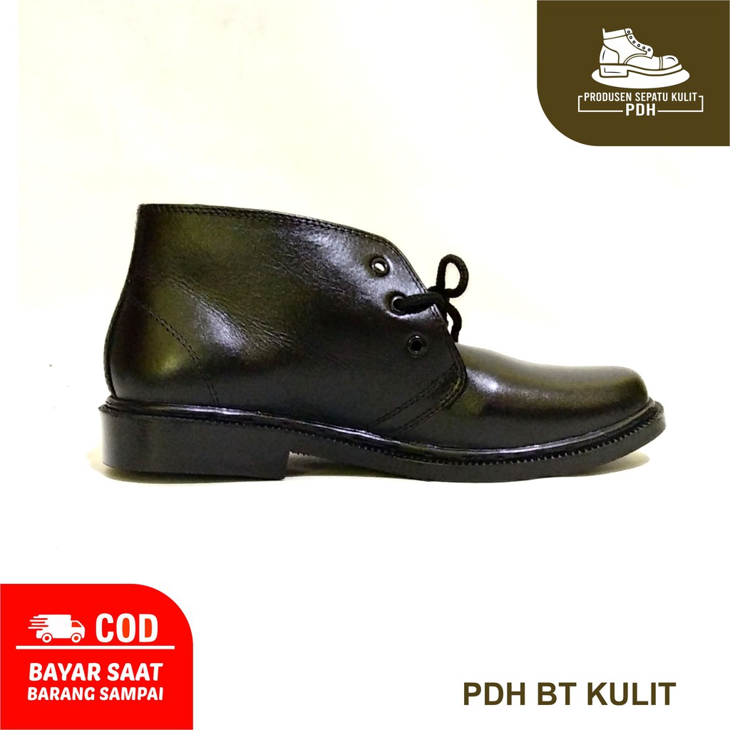 SEPATU PDH PRIA TALI KULIT ASLI TNI POLISI SEPATU KANTOR SATPAM POLRI TNI SEPATU PANTOFEL VANTOFEL PENTOPEL PRIA KULIT ASLI