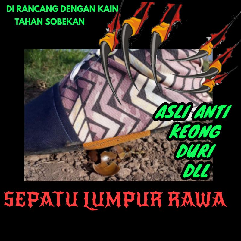 sepatu lumpur sepatu sawah petani sepatu mancing safety boot (grosir termurah)