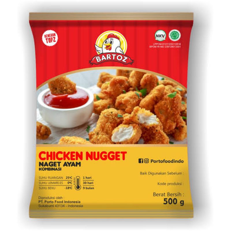 

CHICKEN NUGGET BARTOZ (250/500 gr)