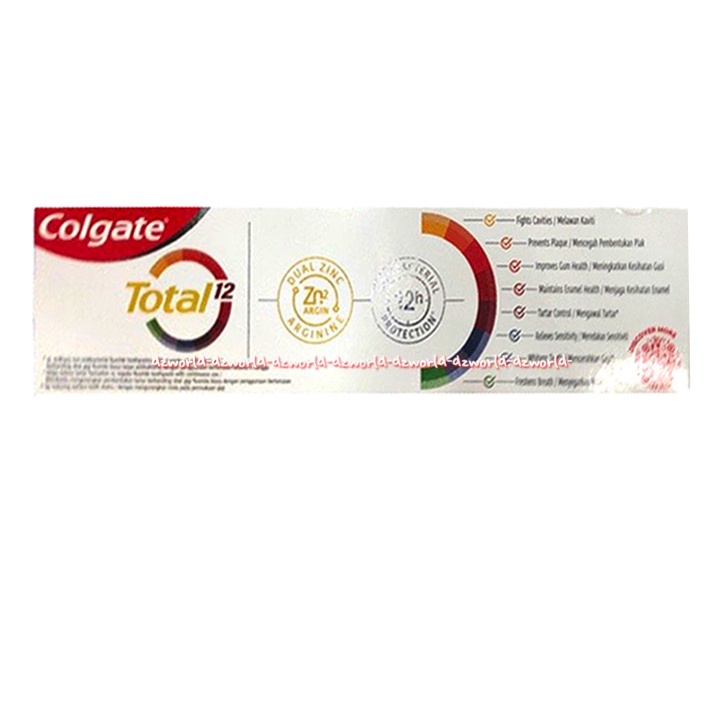 Colgate Total 12 Advanced Fresh 150gr Stronger 12 Hour Bacterial Defense Odol Pasta Gigi Colgate Toothpast Colgat Kolget