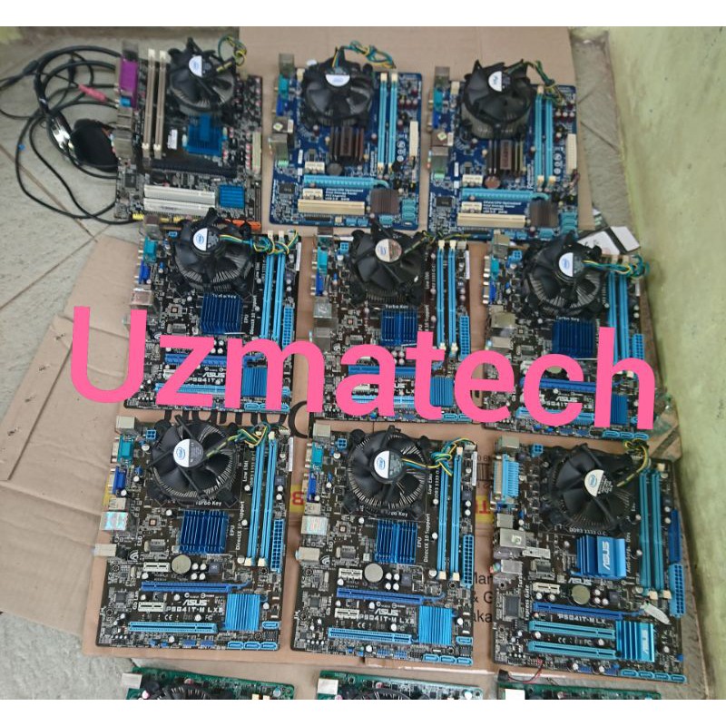 Mobo G41 Asus/Gigabyte ddr3 plus procesor core2duo e7500 2.93ghz dan fan