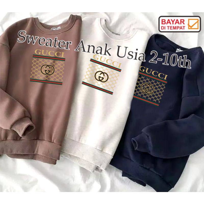 ((IB))SWEATER ANAK2 UNISEX/GU3CI DIGITAL SABLON