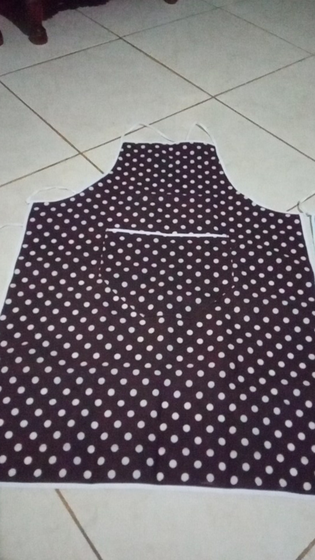 Celemek/apron/polkadot