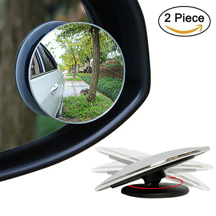 BLIND SPOT MIRROR ADJUSTABLE 2 IN 1 KACA SPION CEMBUNG