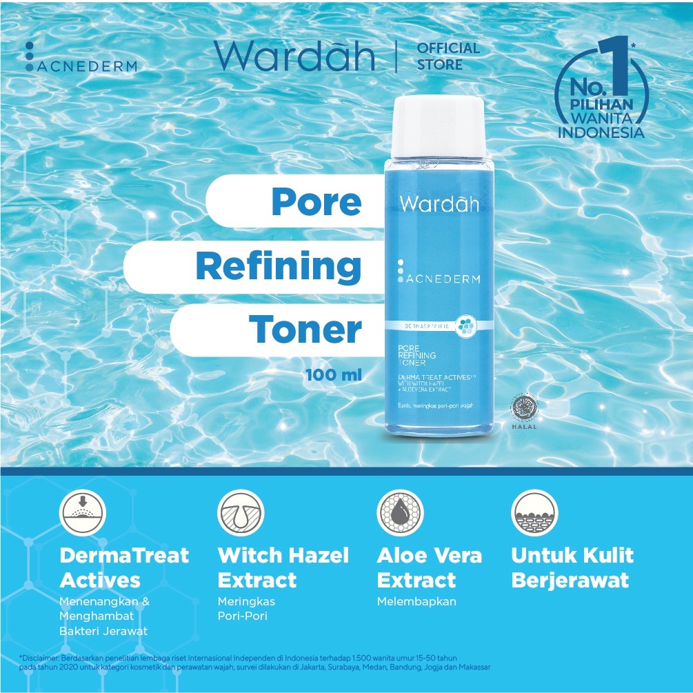 Wardah Acnederm Pore Refining Toner 100 ml