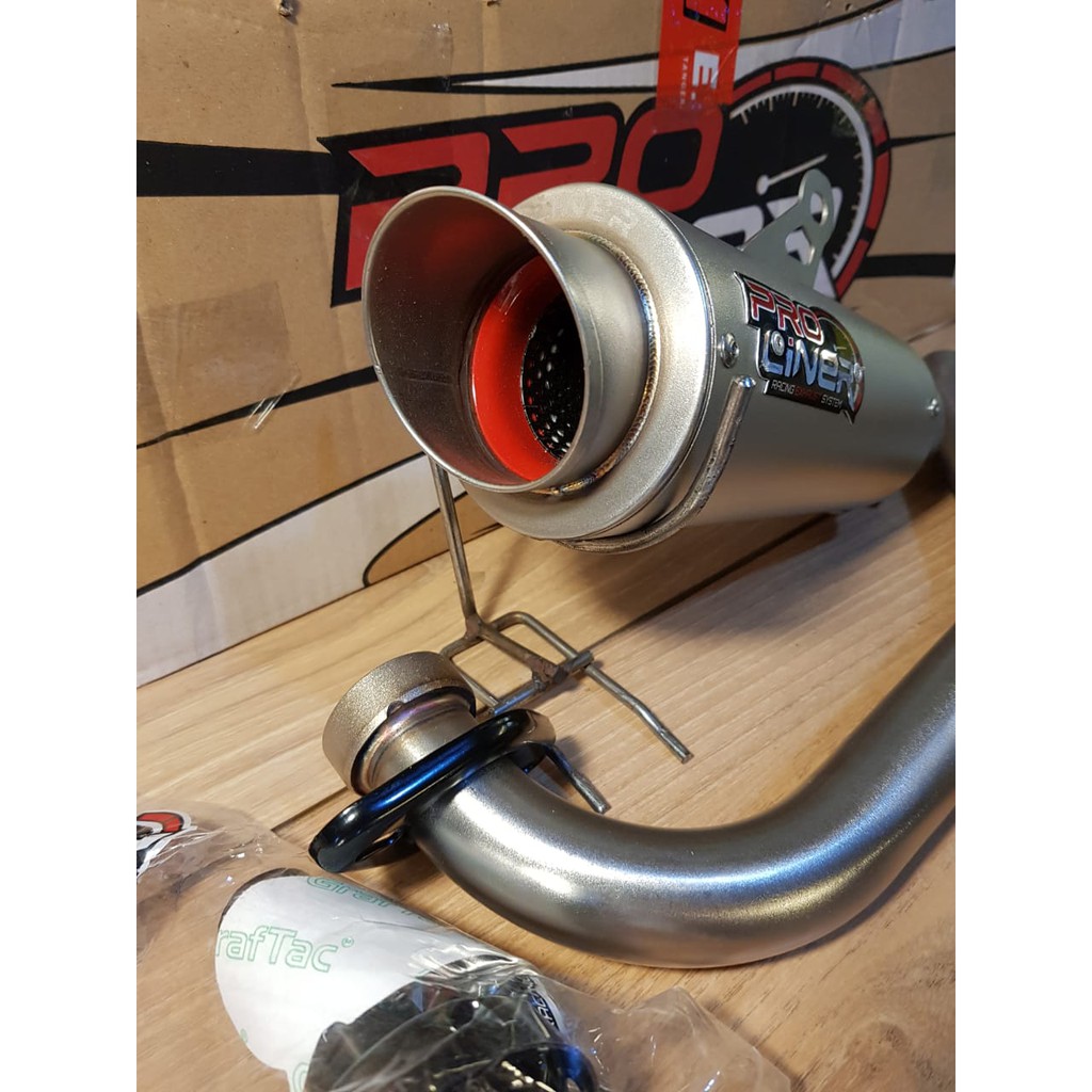 (PROLINER) FULL SYSTEM TR1 R SHORT KNALPOT R15 CB150 VIXION SONIC MX K46 FU CRF KLX TIGER-2
