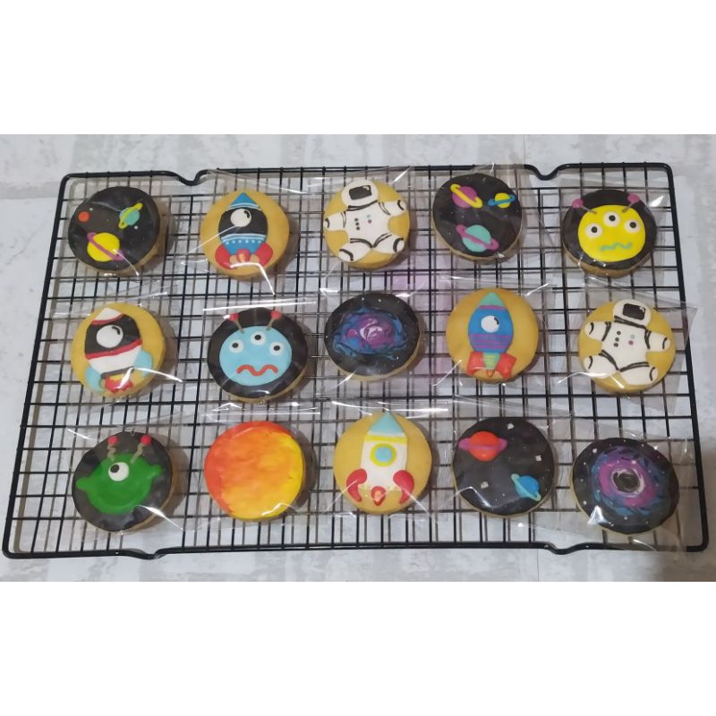 

deon cookies astronot planet space galaxy 6cm
