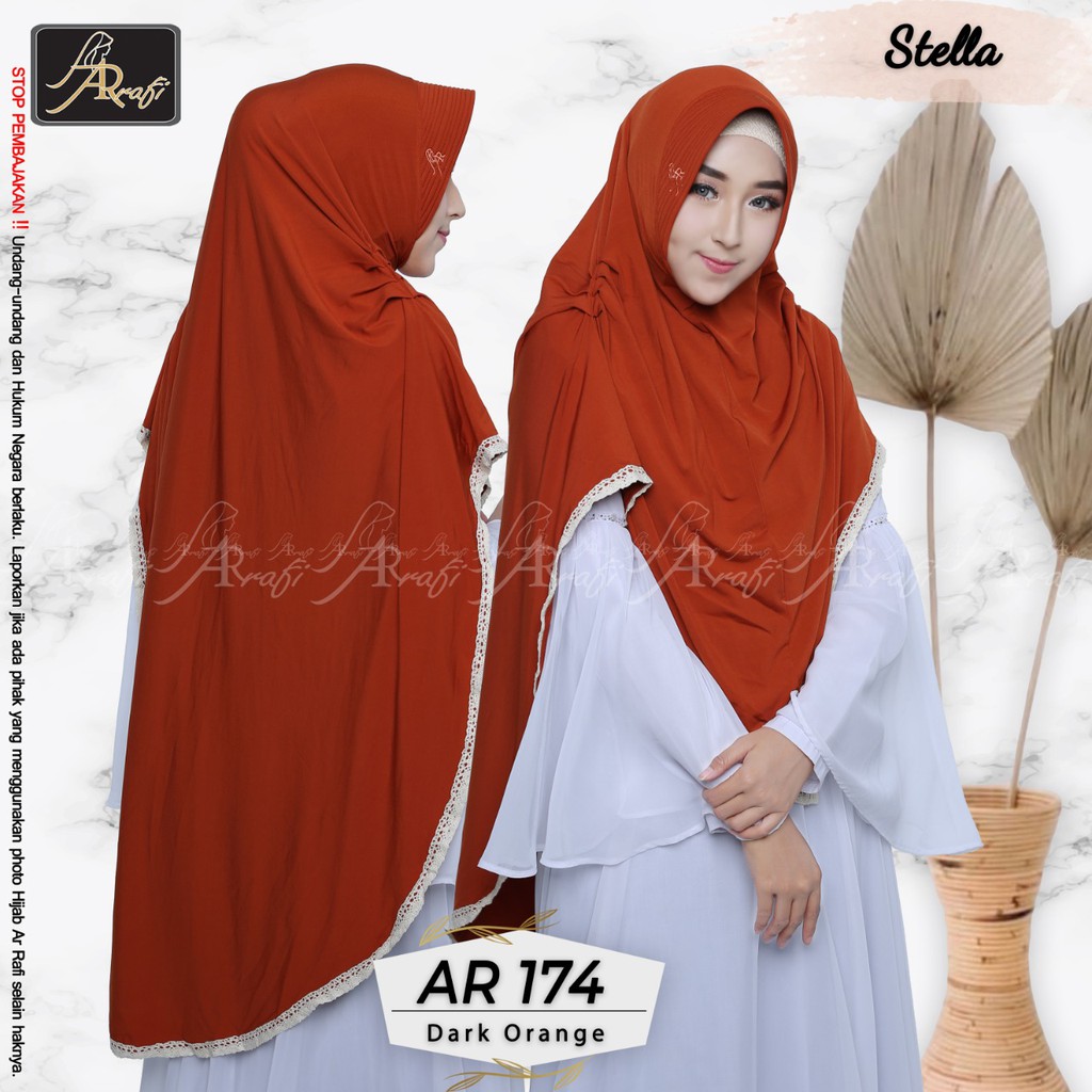 DISKON PROMO 20% TERBATAS Hijab Arrafi Jumbo AR 174 Bergo Instan Syar'i Khimar Jilbab Jumbo [Bisa CO