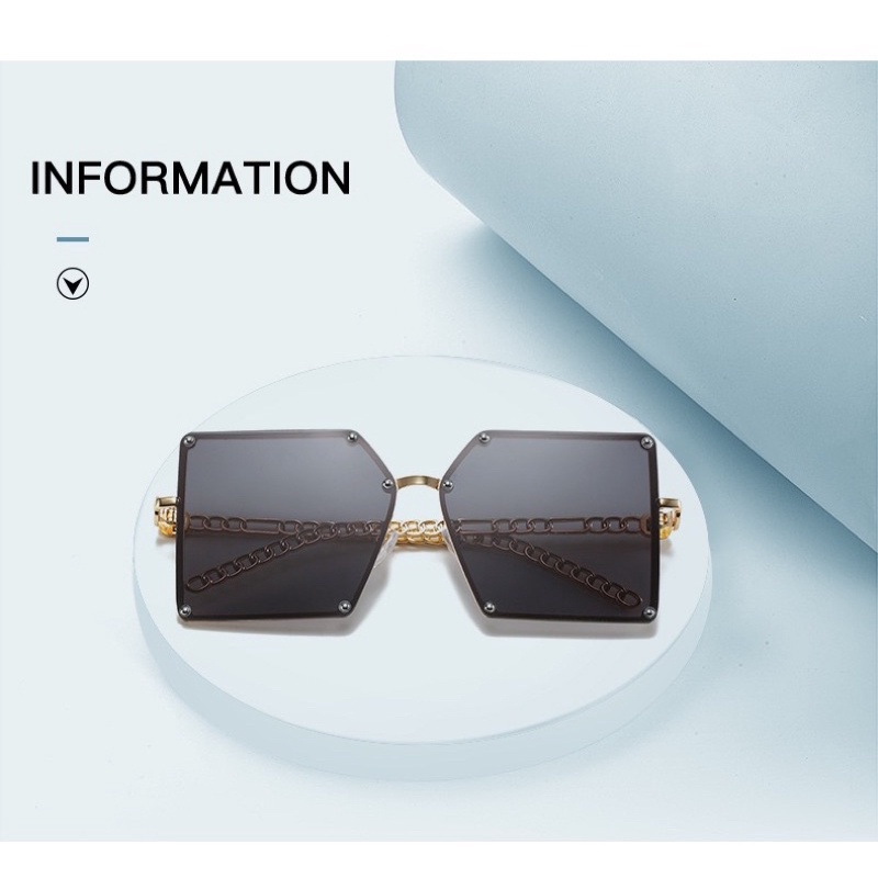 Kacamata【18】ins retro fashion men and women sunglasses