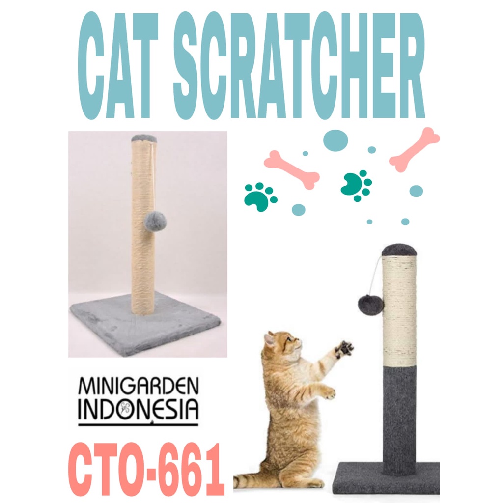 GARUKAN KUCING CTO 661 cat scratcher cat tree mainan kucing papan garuk kucing cat toy cat condo