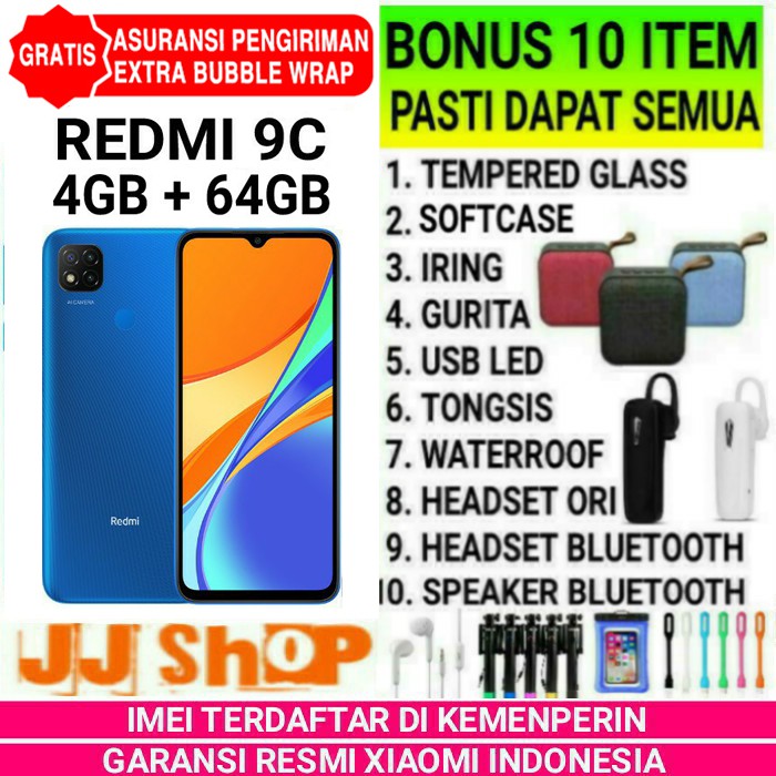 XIAOMI REDMI 9C 4/64 GB RAM 4GB ROM 64GB & 3/32 GB 3GB