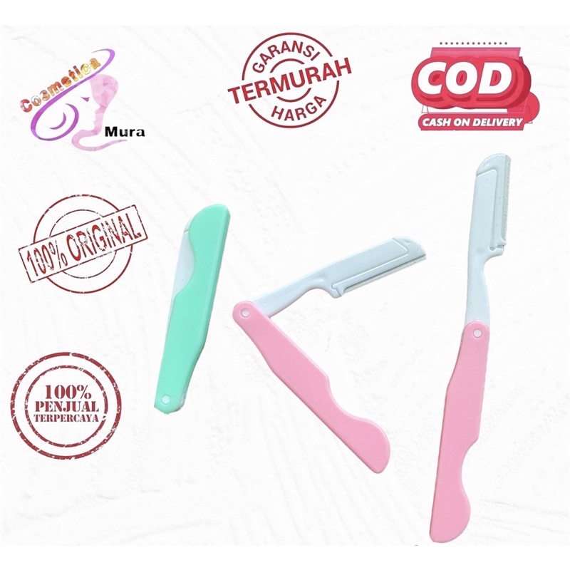 cosmeticamurah [c] PISAU ALIS SINGLE SATUAN GANGANG PANJANG - ALAT CUKUR ALIS PISAU
