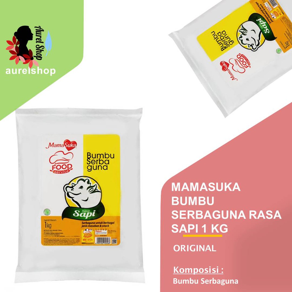 

MAMASUKA Bumbu Serbaguna Rasa Sapi kemasan 1 kg