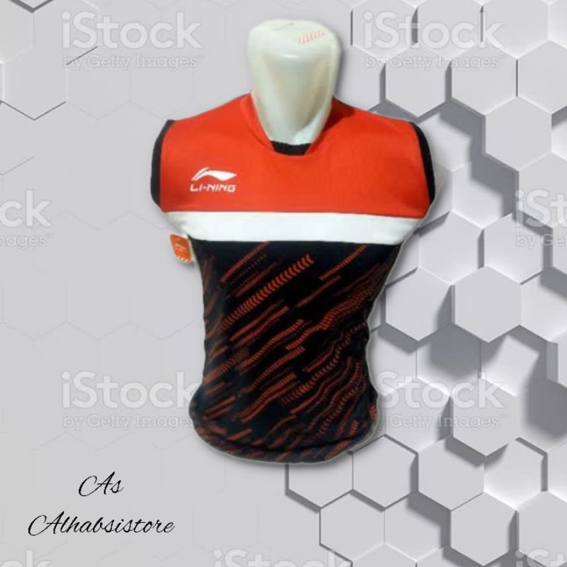 kaos atasan badminton bola volly  baju singlet bulutangkis tenis pria wanita