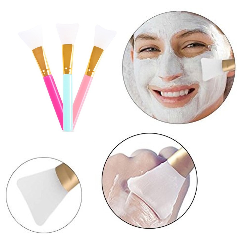 Swopply Kuas Masker Wajah Silikon Silicone Facial Mud Mask Brush