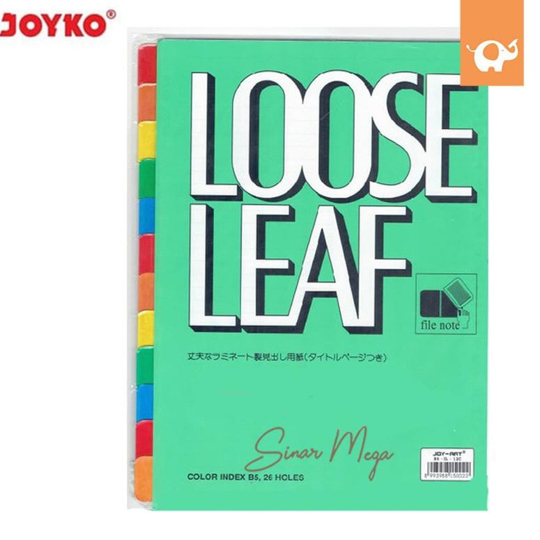 

mG8Code Joyko Pembatas Binder Loose Leaf B5-1L-12C Warna Murah Berkualitas(L7X5) (masakini)