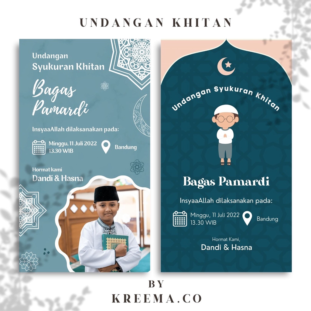 Jual Undangan Khitan Anak | Tasyakuran Khitan | Kartu Undangan Sunat