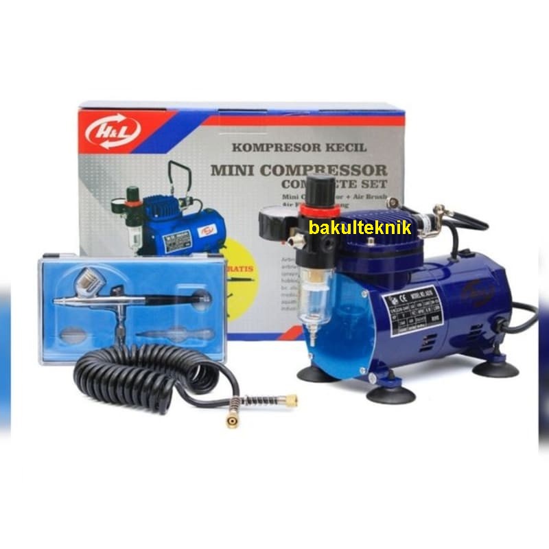 Kompresor mini + pen brush hnl Mini Air Brush Compressor H&L