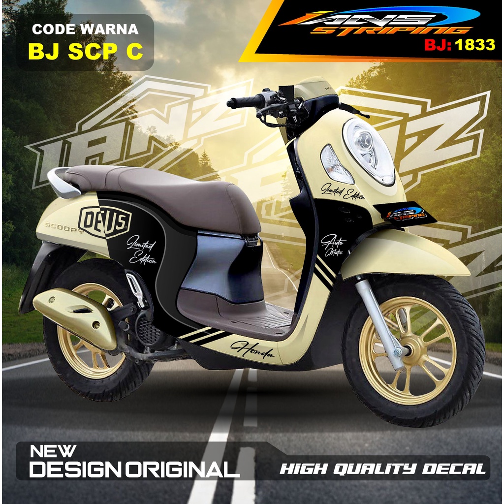 DECAL STIKER SCOOPY DESAIN LIMITED EDITION / STIKER SCOOPY FULL BODY / STIKER MOTOR SCOOPY NEW DESAIN / STIKER MOTOR TERMURAH