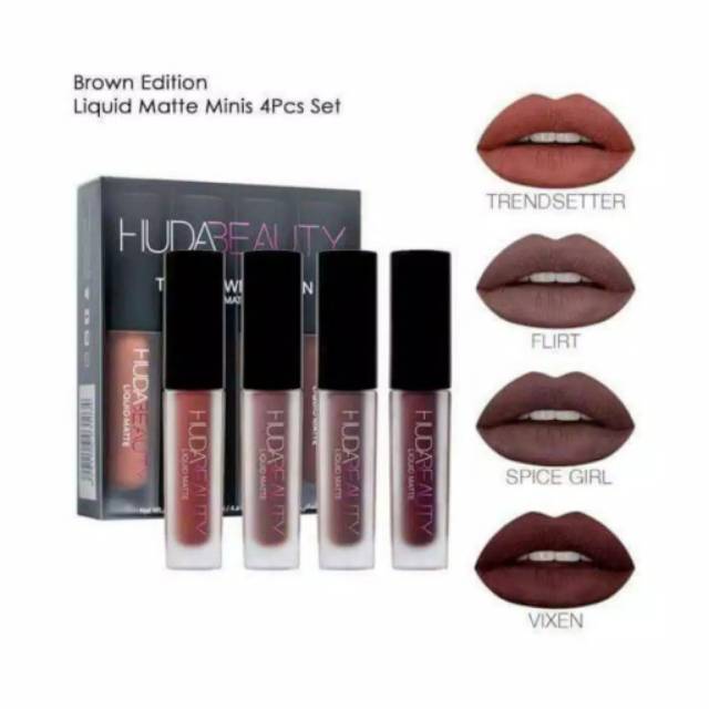 Medan Termurah  (Satu box isi 4) Lipstick HUDA beauty Edition