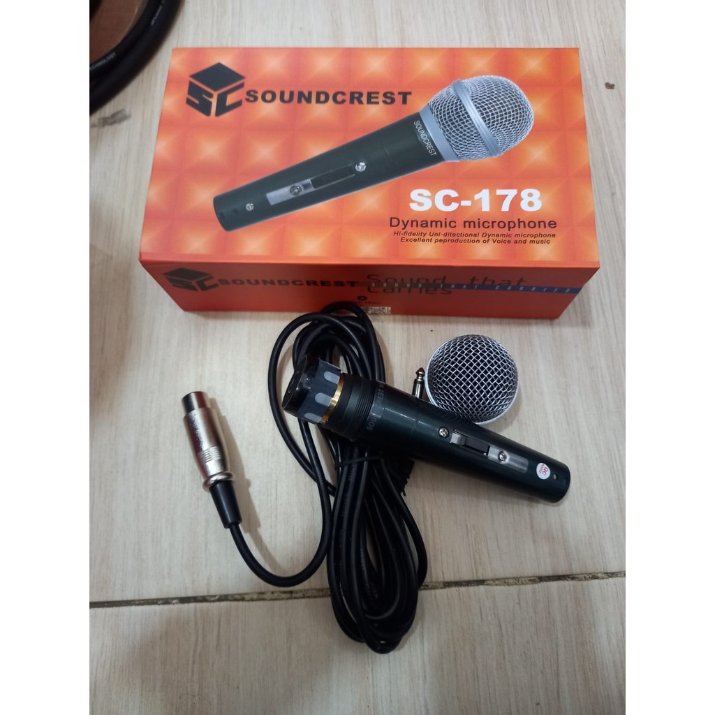MIC MICROPHONE SOUNDCREST SC 178 mic Soundcrest Sc-178