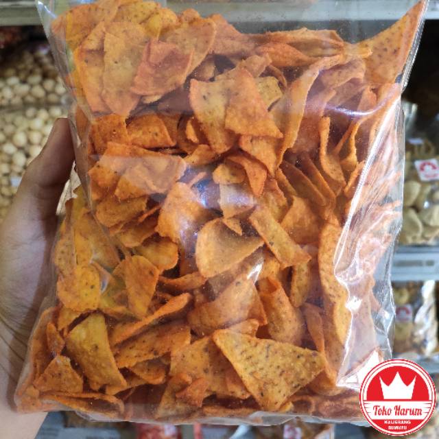 

KERIPIK TORTILA JAGUNG PEDAS PANGGANG 250 gram [Harum Snack Official] SNACK KILOAN CEMILAN ENAK RENYAH