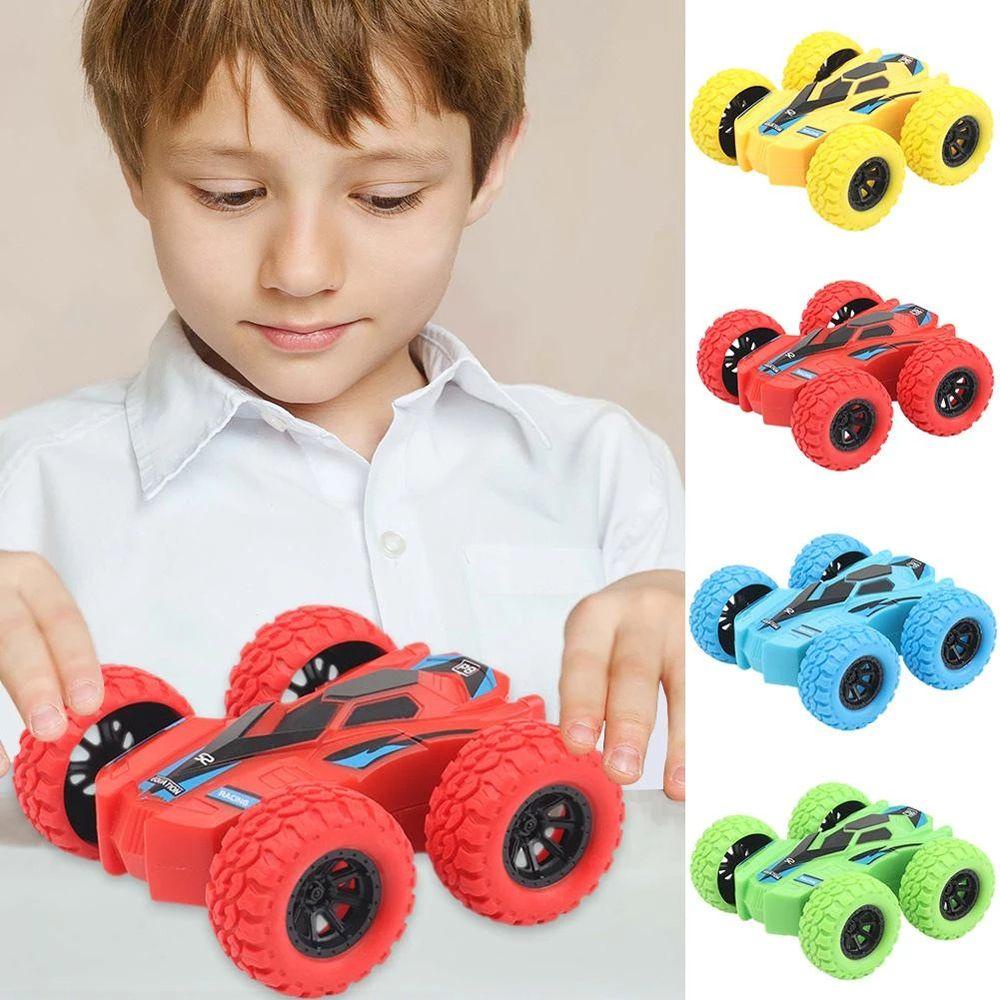 Lanfy Mainan Anak Mobil Tahan Jatuh Fun Dump Truck Inertia Mobil Mainan Anak Hadiah Mainan Anak Double-Side Vehicle