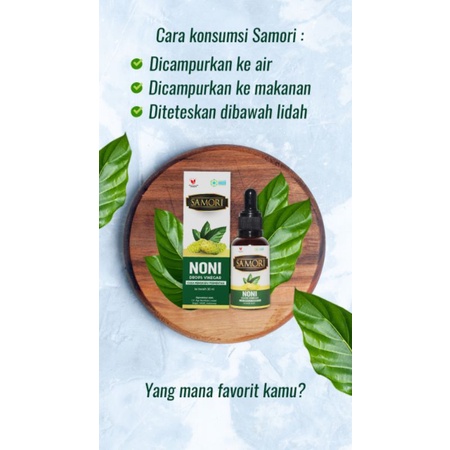 

SAMORI Cuka mengkudu fermentasi